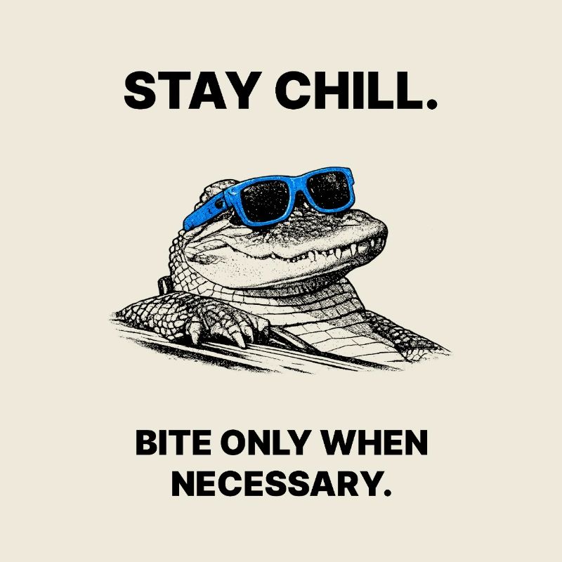 Stay Cool – Chilling Alligator Pop Art