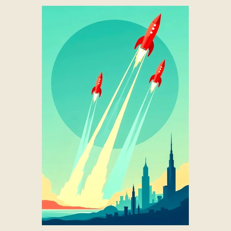 A Fleet Rises into the Open Sky