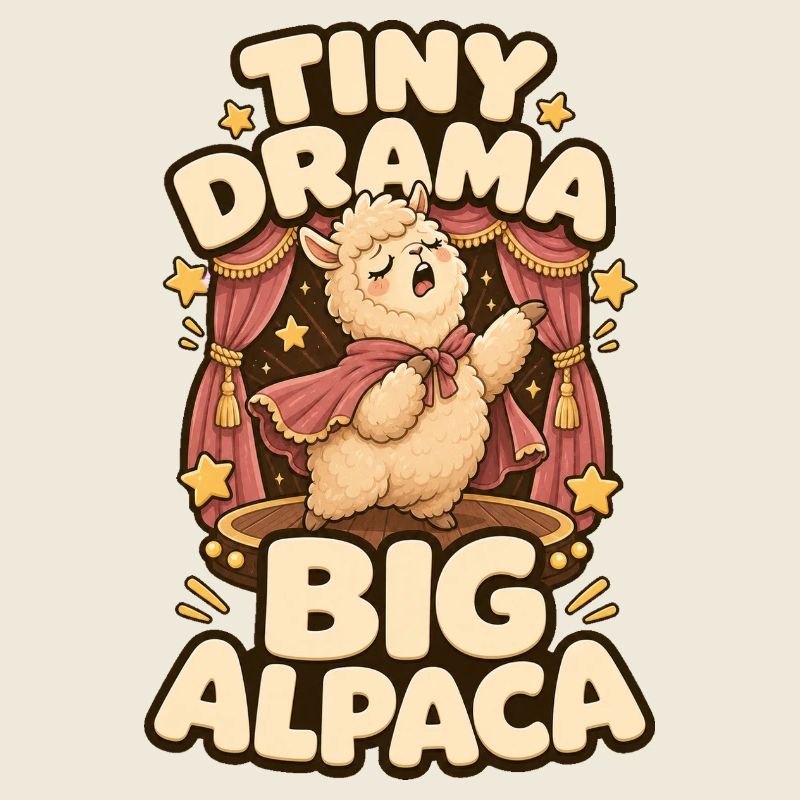 Tiny Drama Big Alpaca Alpaka