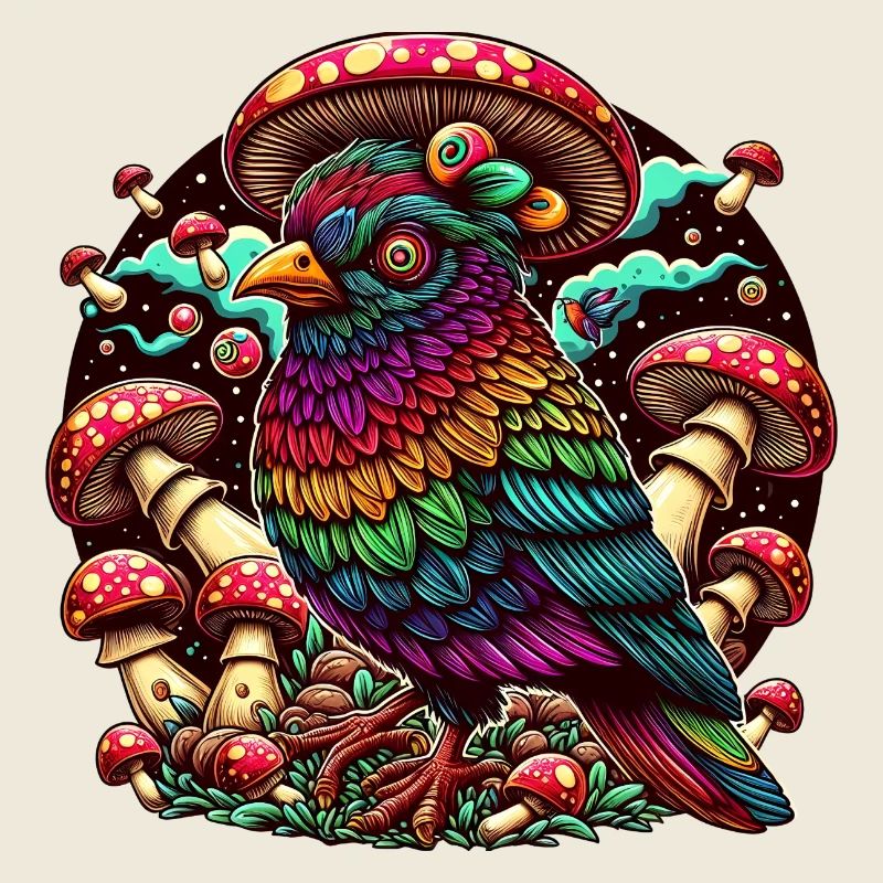 Hibou psychédélique