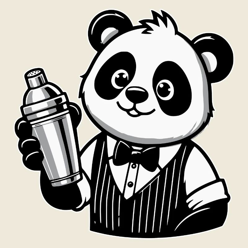 Panda Barkeeper Shaker