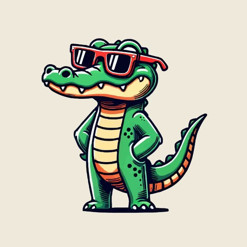 Crocodile Comic Cool
