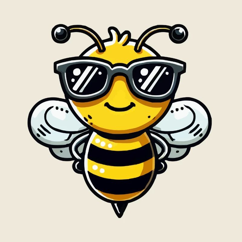 biene comic sonnenbrille