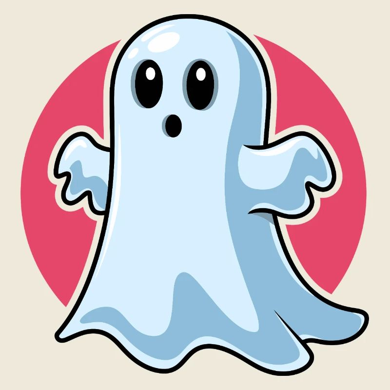 Fantôme mignon effrayant