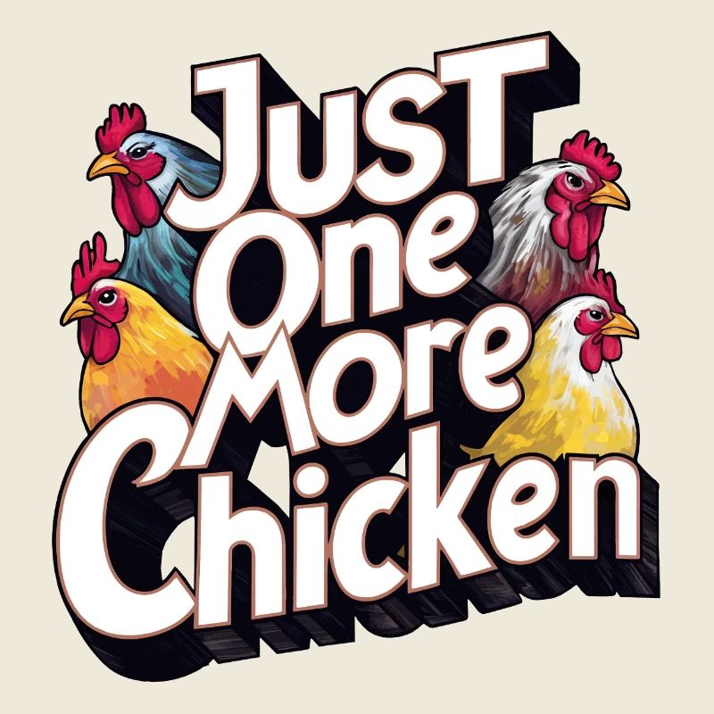 Nur noch ein Huhn lustigers Hühnerdesign Spruch