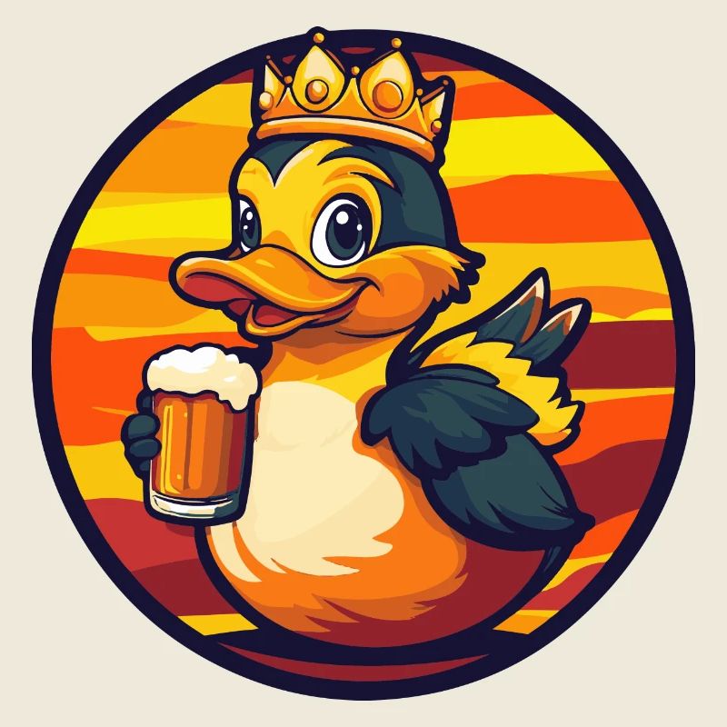Bande dessinée de bière de canard