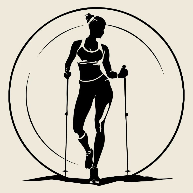 Nordic Walking Silhouette