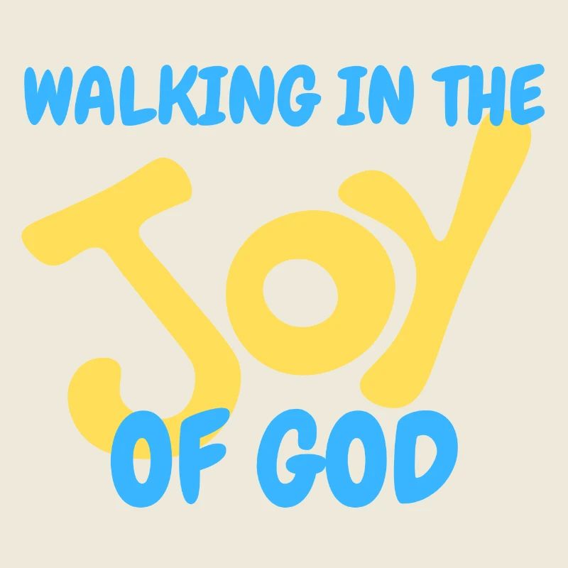 God's joy motif in solid pastel colors