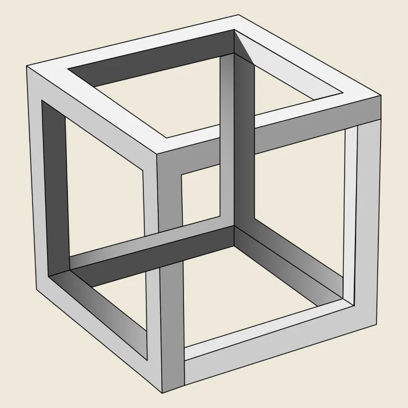 Illusion d'optique Cube