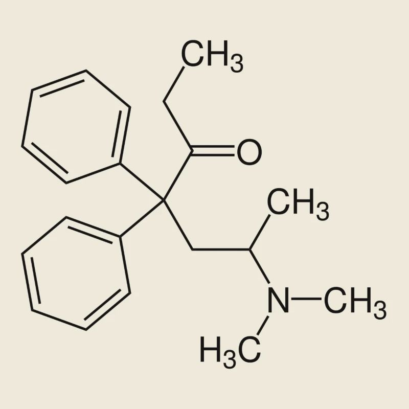Methadon Strukturformel