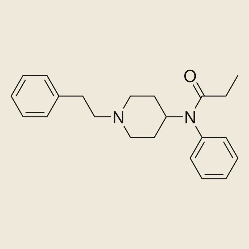 Formule structurale au fentanyl