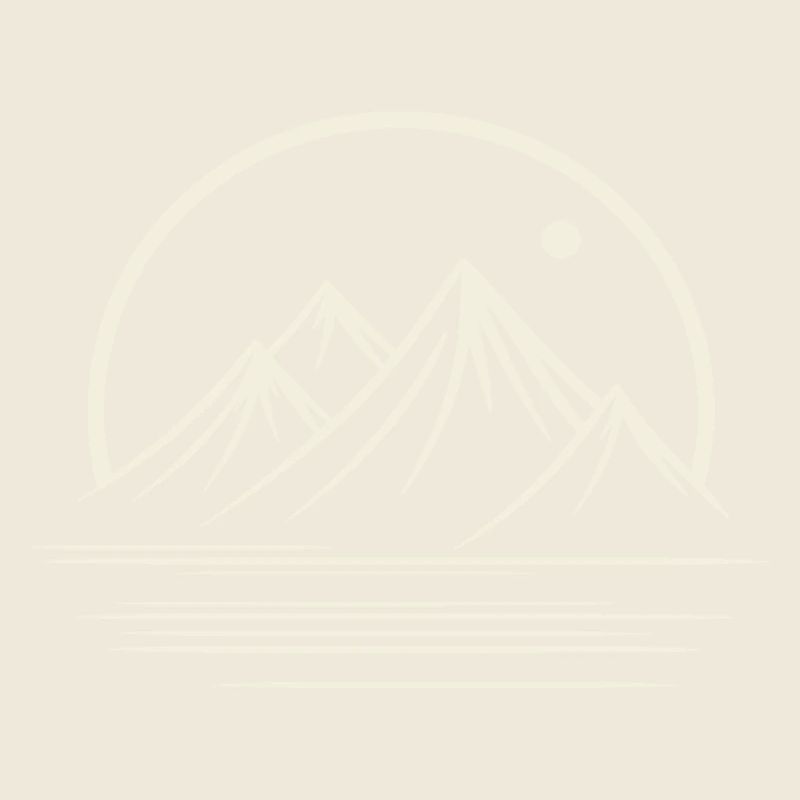 Hiker, mountain logo, high altitude climbing