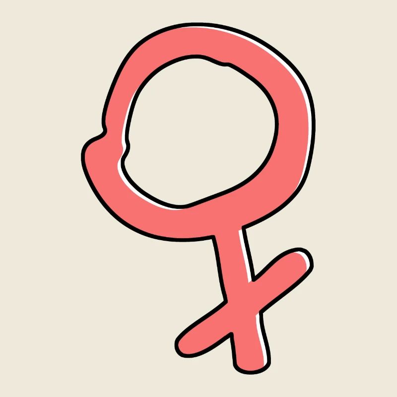 weibliches Geschlechtssymbol Feminist Statement