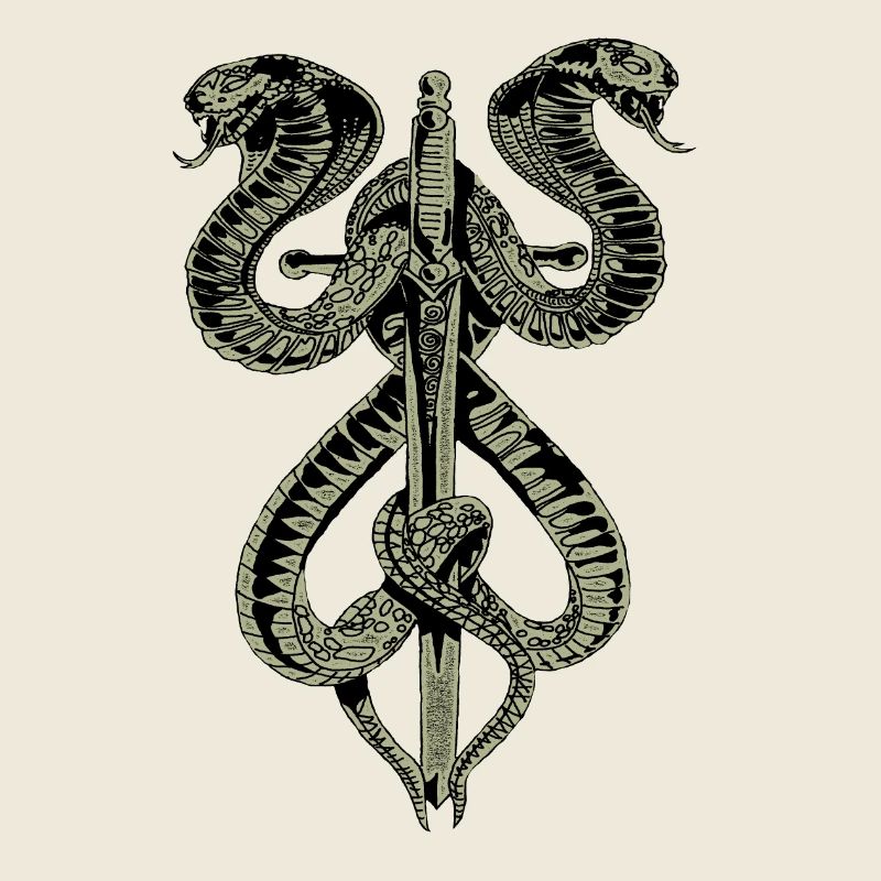 Schlange Schwert Gotik Mode Fun Spass