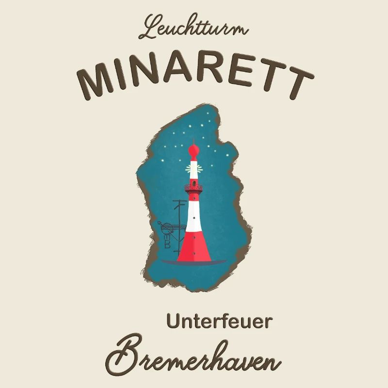 Bremerhaven, phare sous le feu, minaret,