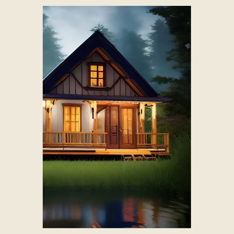Charmante cabane au bord du lac