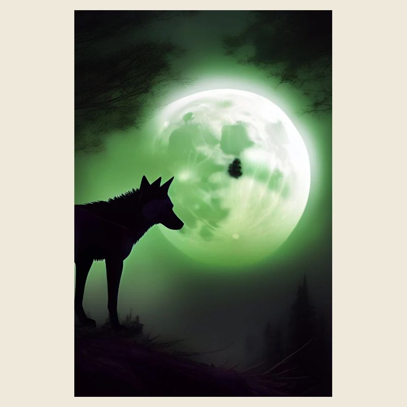 Le loup et la lune