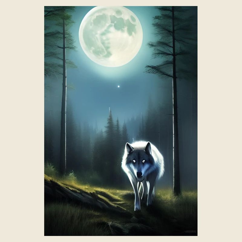 Le loup et la lune
