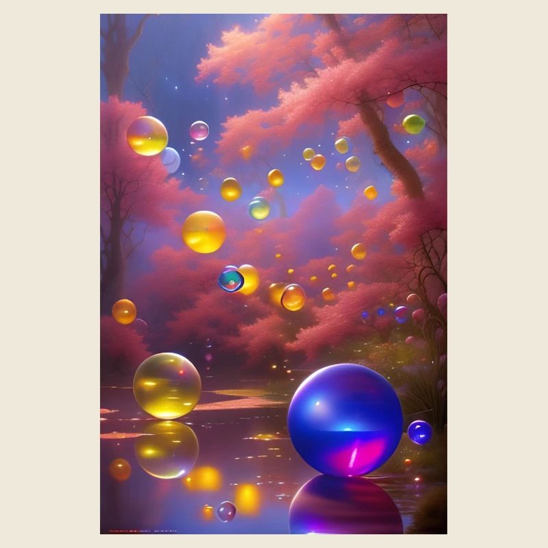 Bunte Seifenblasen