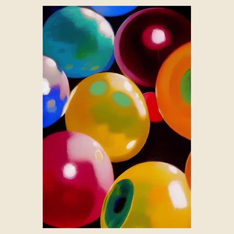 Colorful balls bubbles