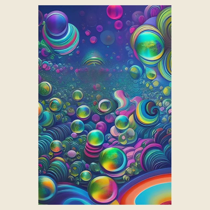 Bulles de savon colorées