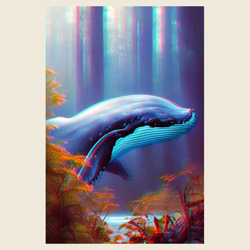 Whale in the Forest Surrealism