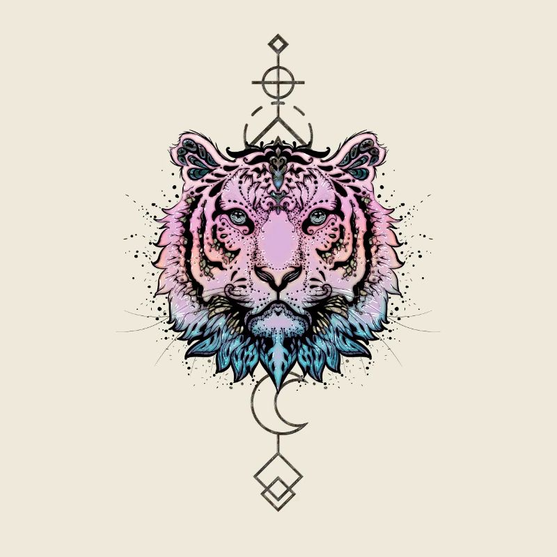 Wunderbarer bunter Tiger