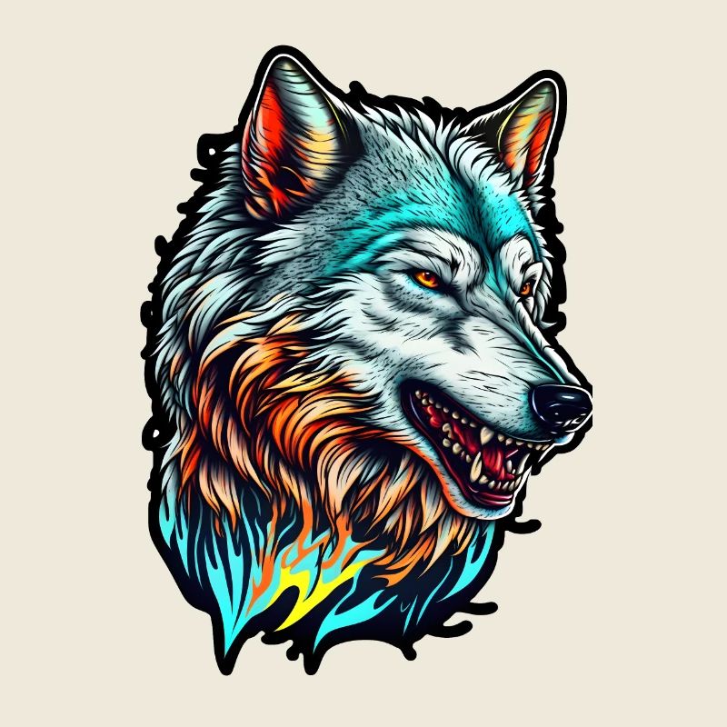 Wolf Head Paint