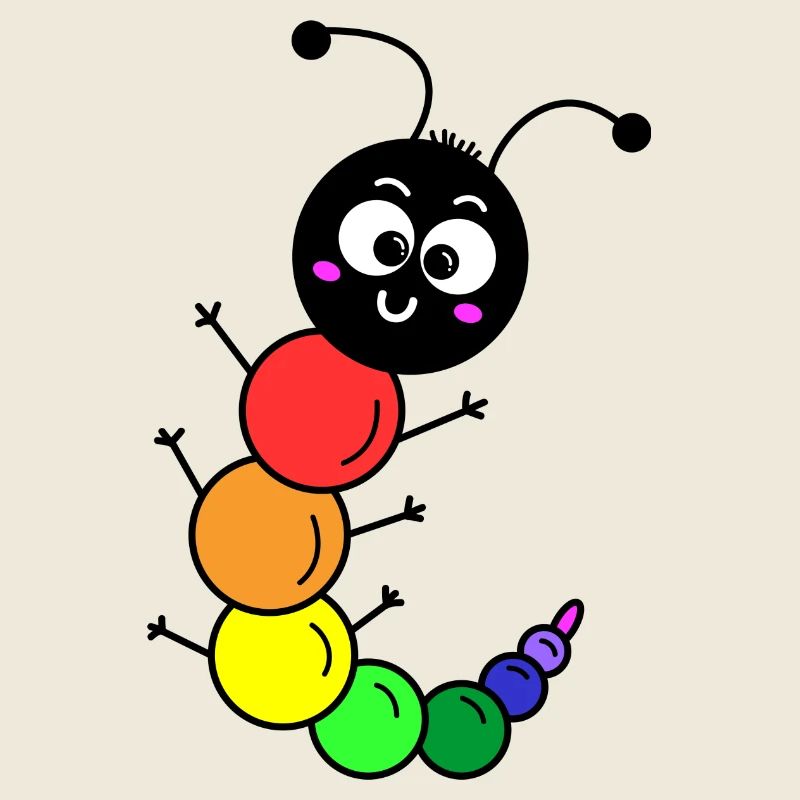 Chenille arc-en-ciel