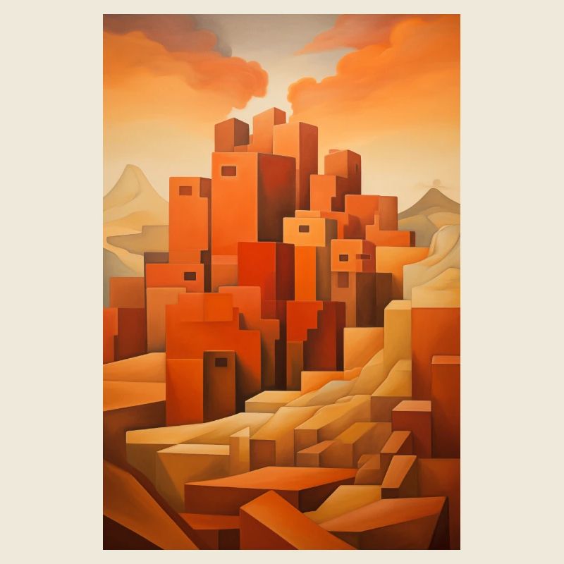 Desert Landscape, Desert Village