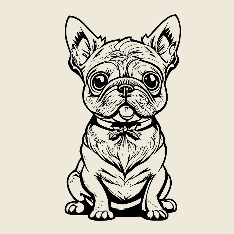 Süsser sitzender Hund