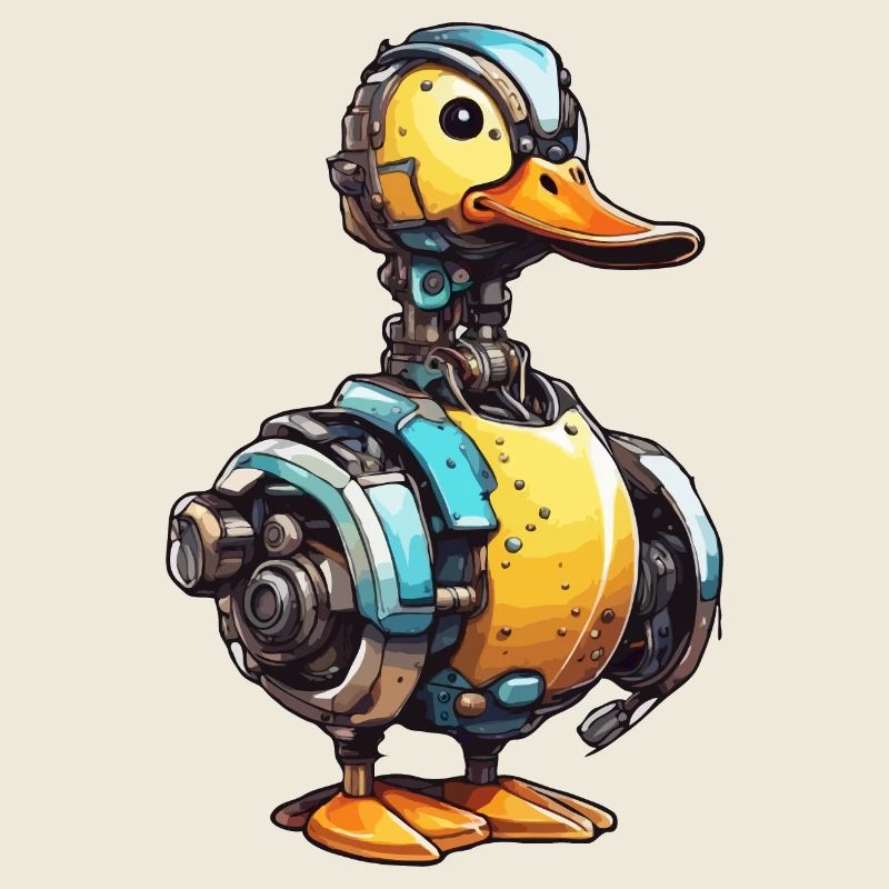 Roboter Tier / KI / Mechanisierte Tiere / Comic