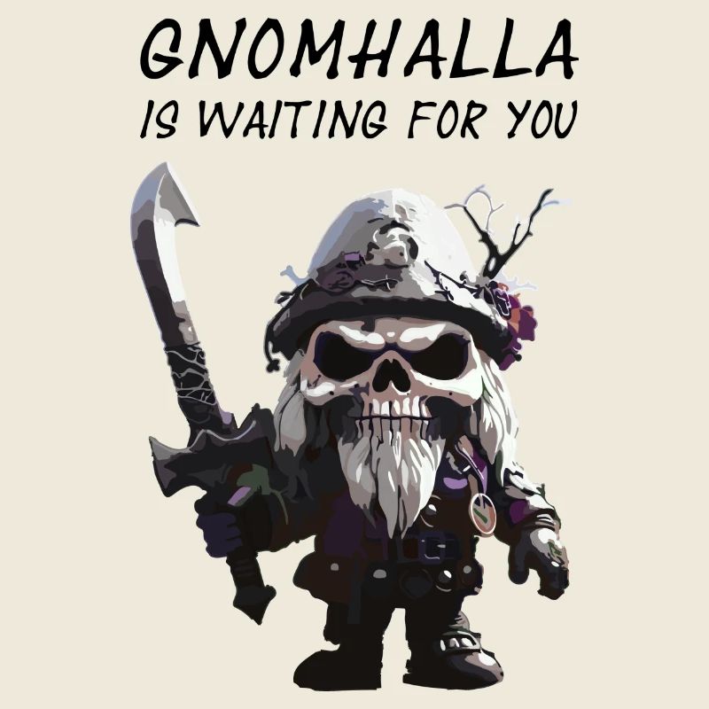 Gnomhalla is waiting for you in blackwhite