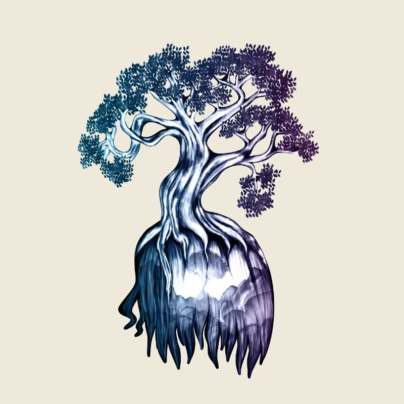 Arbre symbolique – Illustration de la force intérieure