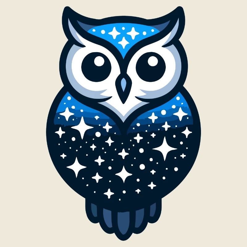 Hibou céleste : le gardien du ciel nocturne