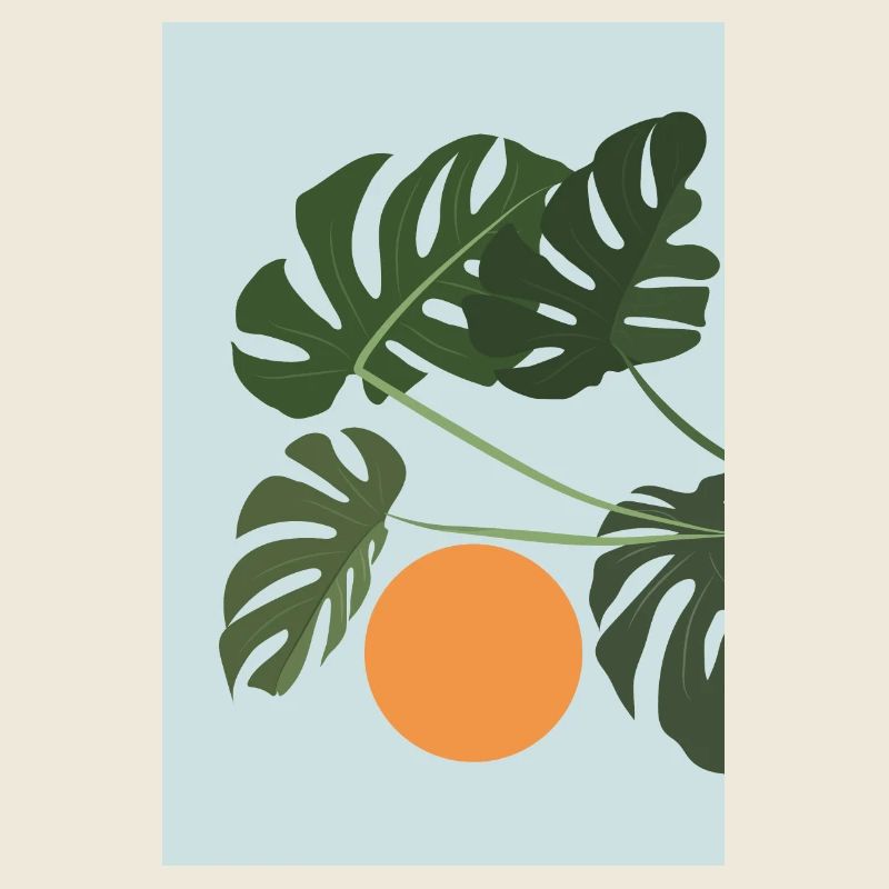 Monstera Sunset
