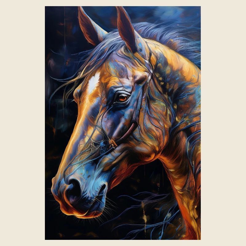 Ein Portrait von einem Pferd 1