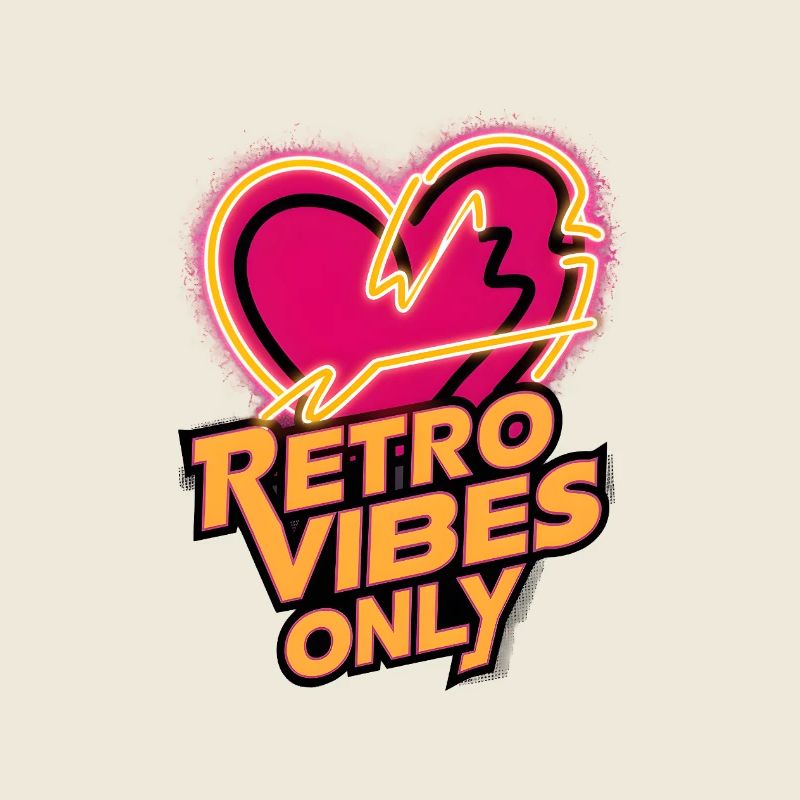 Neon Heart - Retro Vibes Only