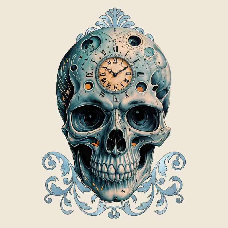 Der Schädel der Zeit: Römische Ziffern