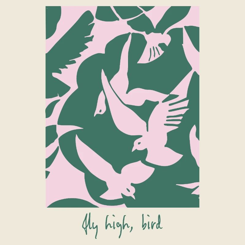 Fly High, Bird – Elegantes Vogel-Design