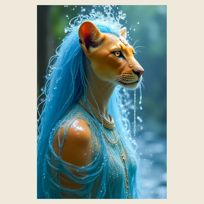 Tefnut, lion-headed goddess