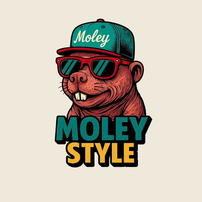 Moley Style Monkey Retro Cap