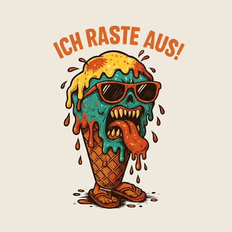 Schmelzendes Eisgesicht