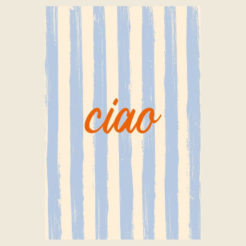 Ciao blau gestreift