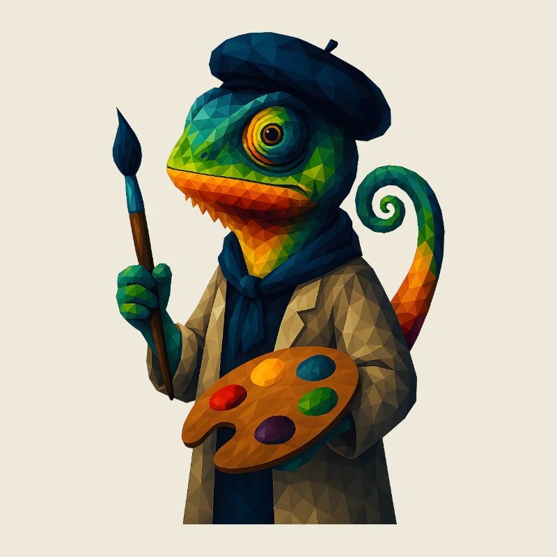 WPAP Style Animaux - Palette de couleurs Chameleon Painter