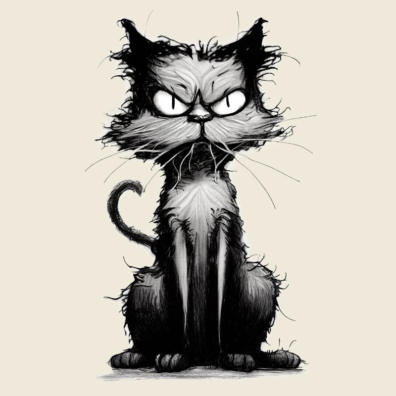 Drôle de chat idiot