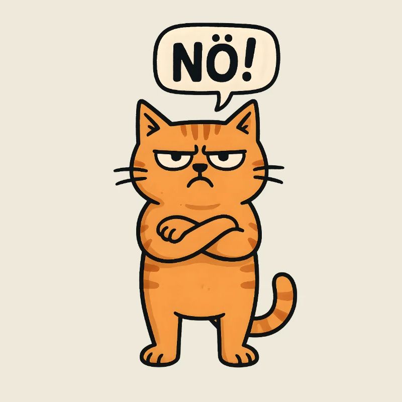 Nope Cat Drôle de Bureau Dire