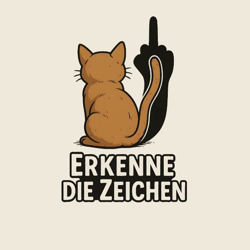 Recognize the signs cat middle finger