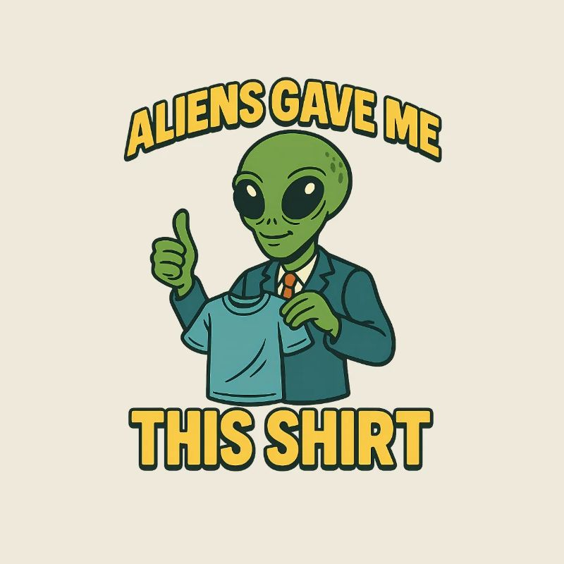 Alien clothing joke