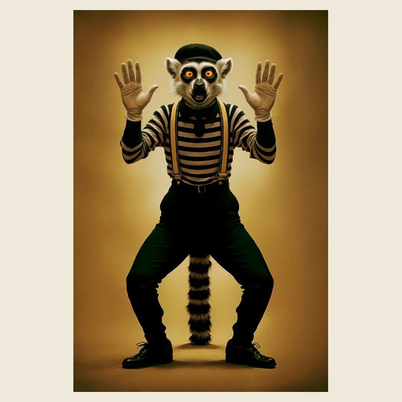 Lemur Humanoid Mime